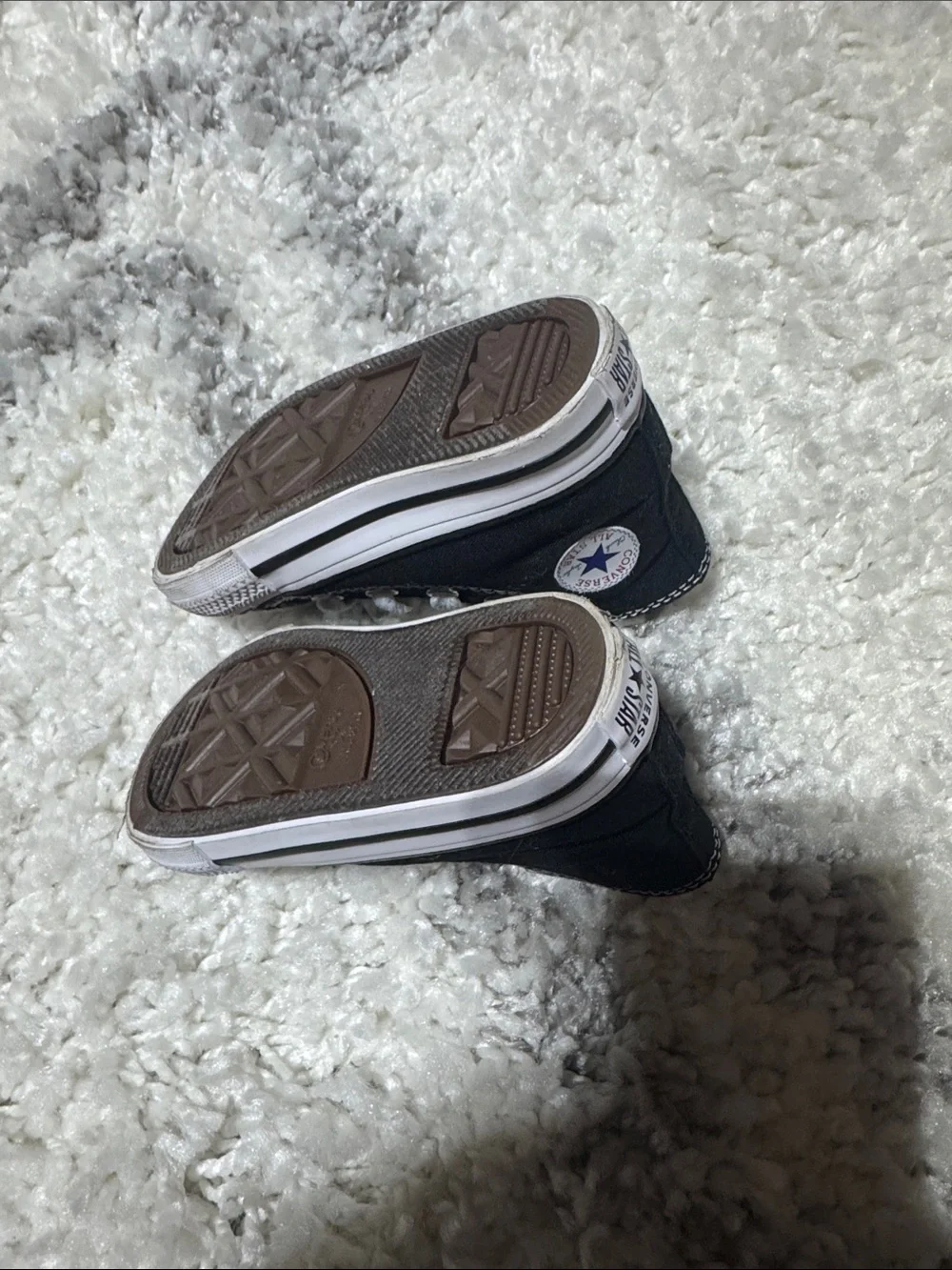 Converse Kids Black & White High Top Sneakers